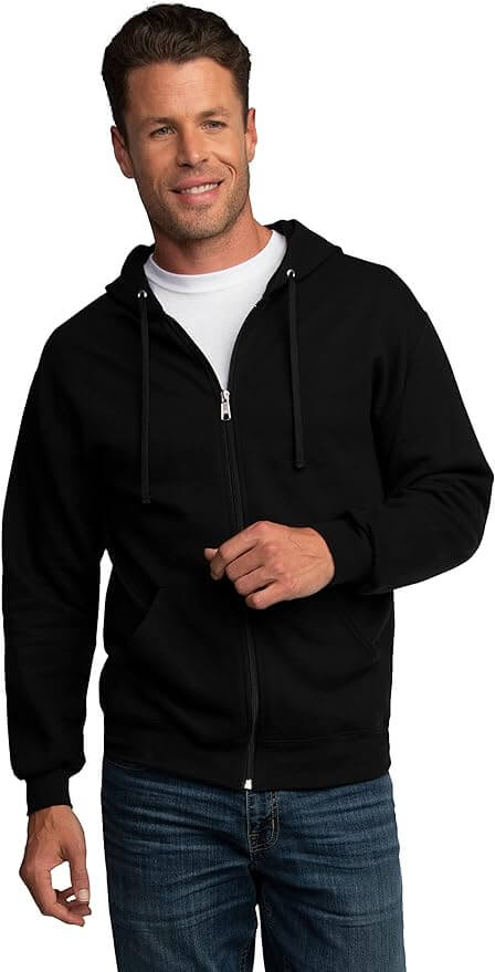 Fruit of the Loom Eversoft Fleece Hoodies, Pullover & Full Zip, Moisture Wicking & Breathable