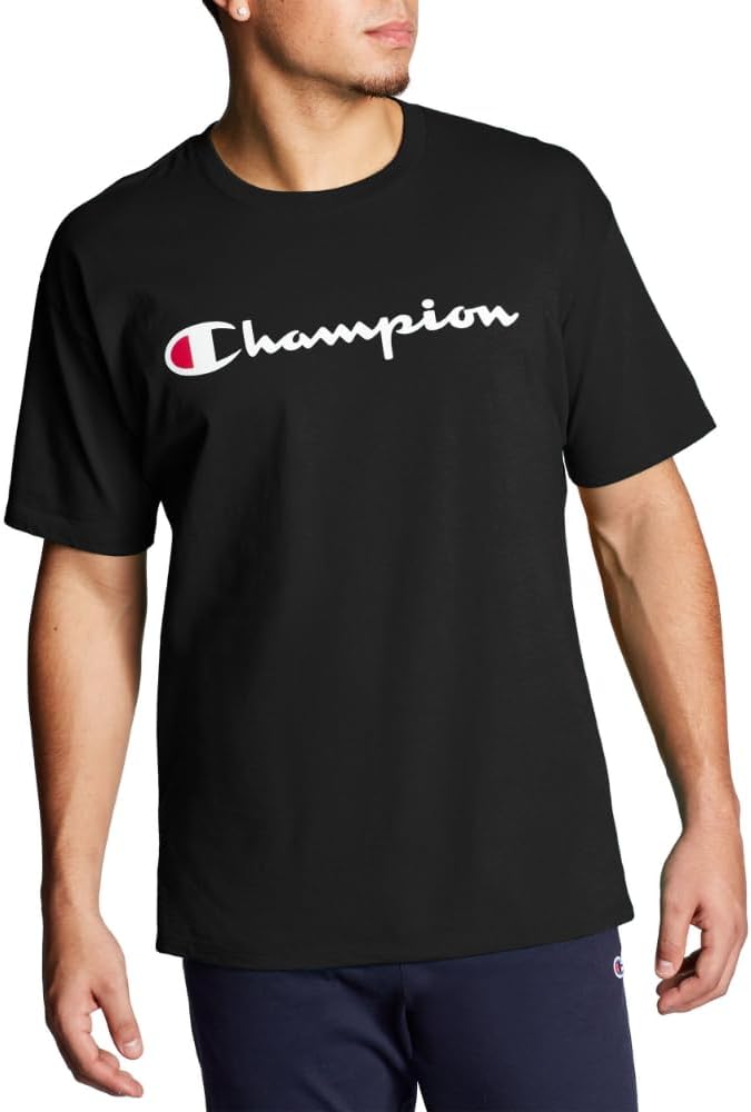 Champion Men's T-shirt, Cotton Midweight Men's Crewneck Tee