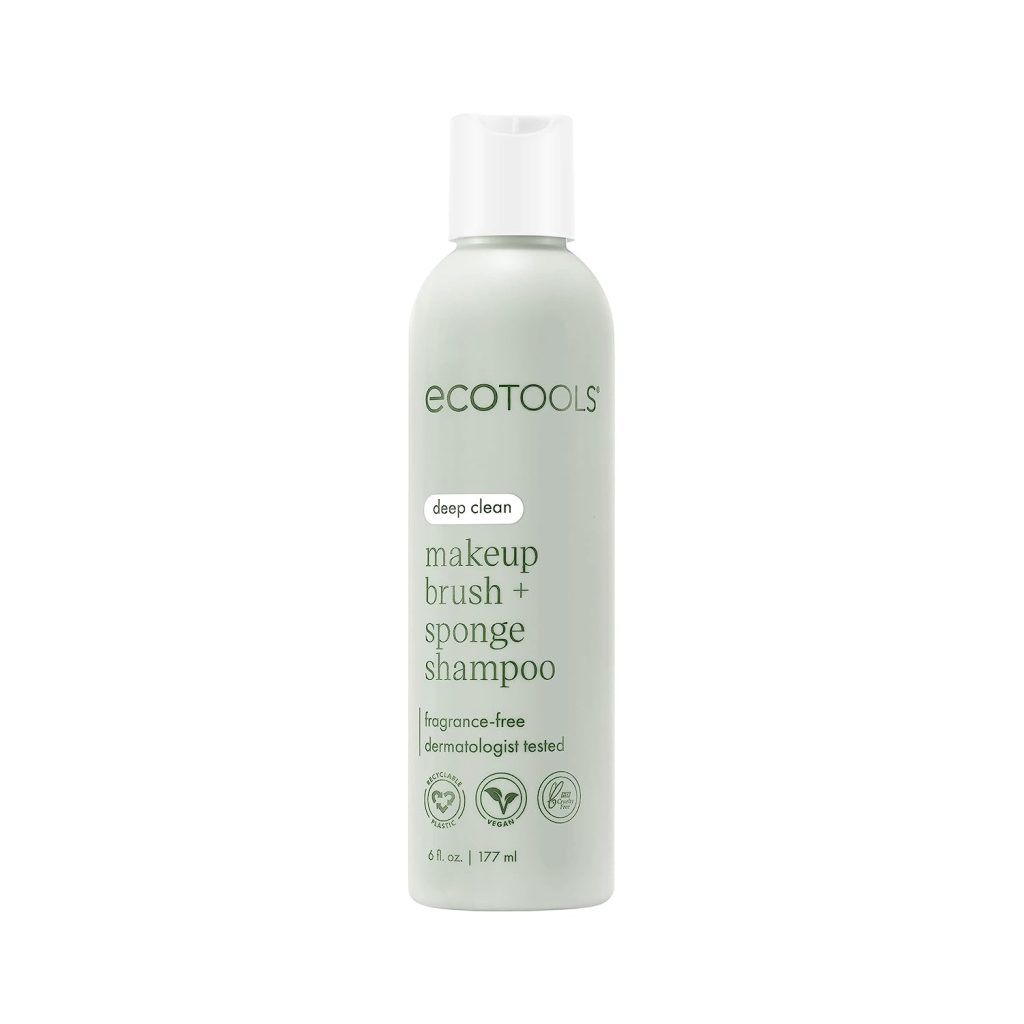 EcoTools Makeup Brush and Sponge Shampoo, Removes Makeup, Dirt, & Impurities From Brushes & Makeup Blender Sponges, 